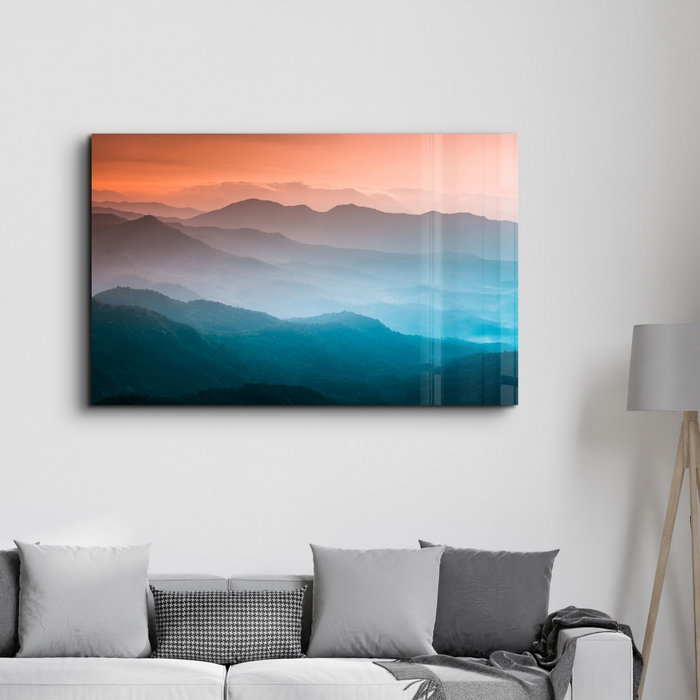 Wallity Pintura Decorativa de Vidrio Templado Multicolor 46 x 72 cm
